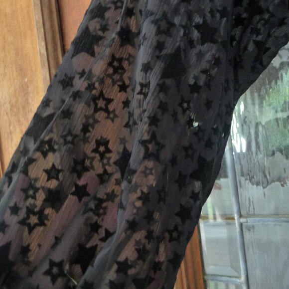 LOFT BLACK STAR DRESS SIZE MEDIUM NEW - Picture 3 of 10